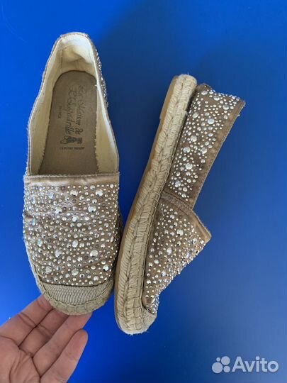 Льняные женские эспадрильи 37-37,5 Испания (23 см)