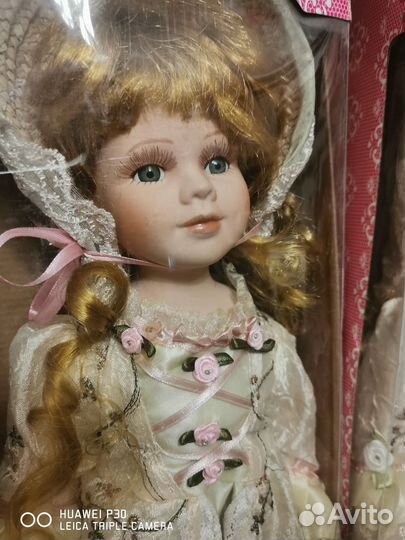 Кукла фарфоровая новая
