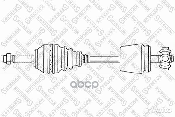158 1766-SX привод левый 681mm, 24161 Dacia Lo