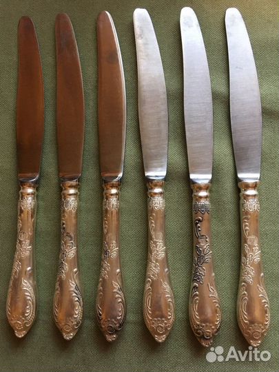 Столовые ножи, мельхиор