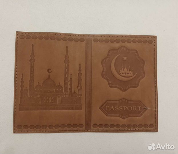 Кожаная обложка на паспорт