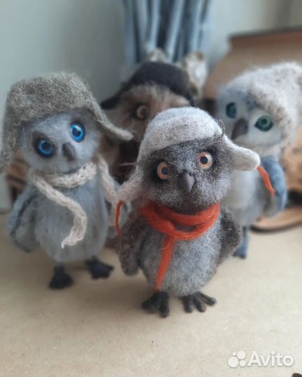 Авторская ручная работа. Фигуры из шерсти