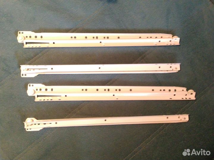 Направляющие роликовые для выдвижных ящиков 450 мм