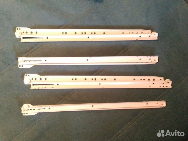 Направляющие роликовые для выдвижных ящиков 450 мм