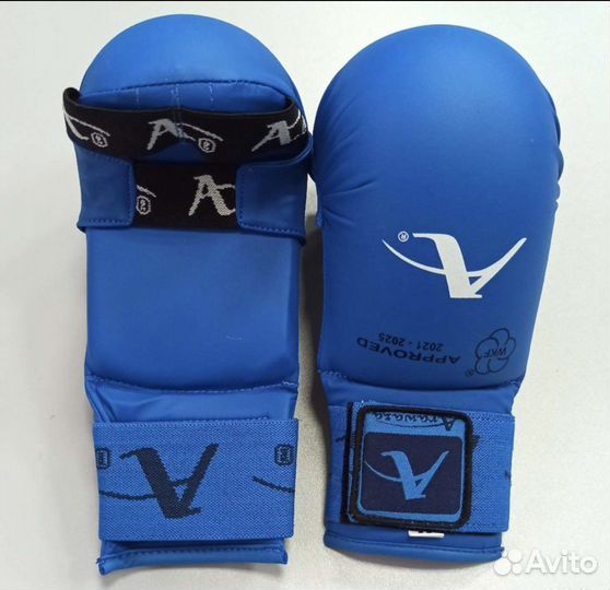 Перчатки для каратэ синие