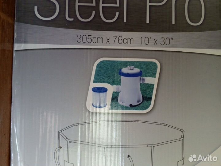 Каркасный бассейн bestway steel pro