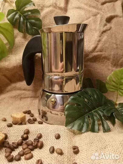 Индукционная Гейзерная кофеварка 300 мл