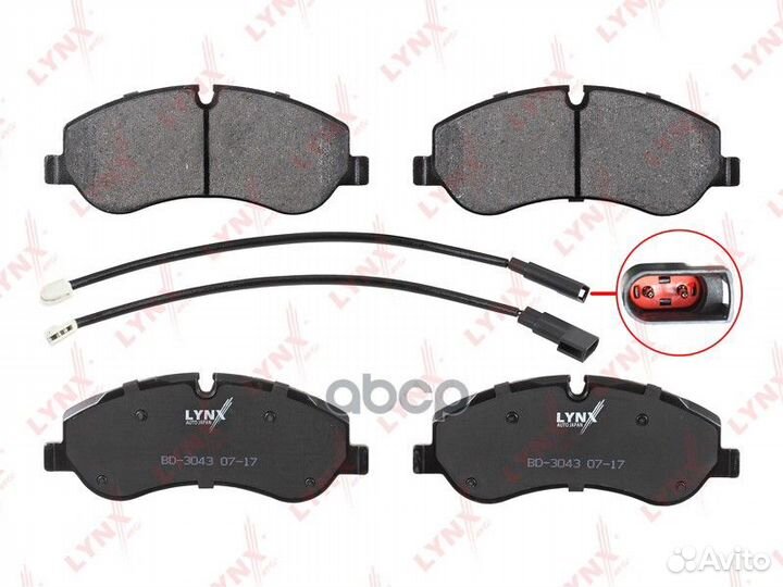 Колодки тормозные дисковые перед BD-3043