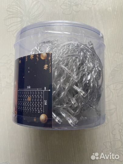 Гирлянда штора занавес 3*2