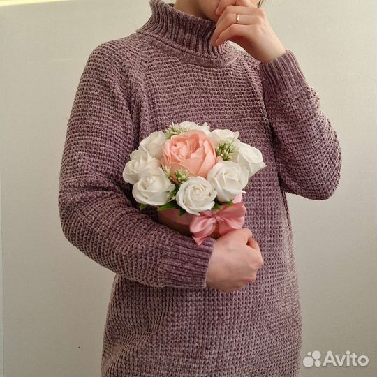 Композиции из мыльных цветов