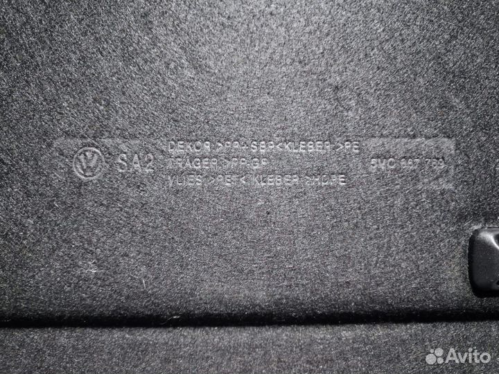 Задняя полочка для Volkswagen Polo