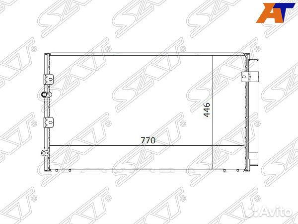 Радиатор кондиционера toyota estima ACR30/40 MCR30