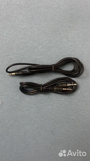 Аудиокабель 3.5 mm jack x2 черный 2 штуки