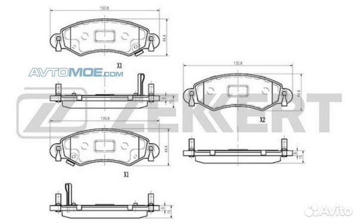 Колодки торм. диск. передн. Suzuki Wagon R (MM) 00