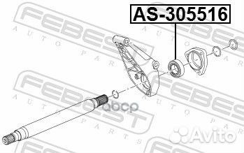 Подшипник приводного вала 30X55X16.5 opel astra