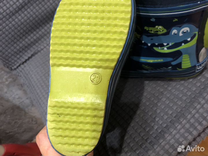 Детские резиновые сапоги 23 размер