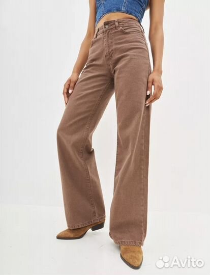 Джинсы клеш прямые