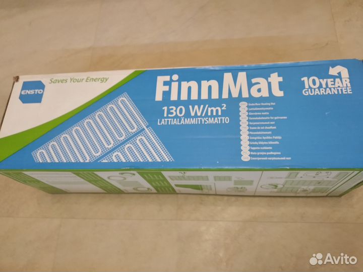 Теплый пол ensto, FinnMat130, 3 м2, 600х50 см