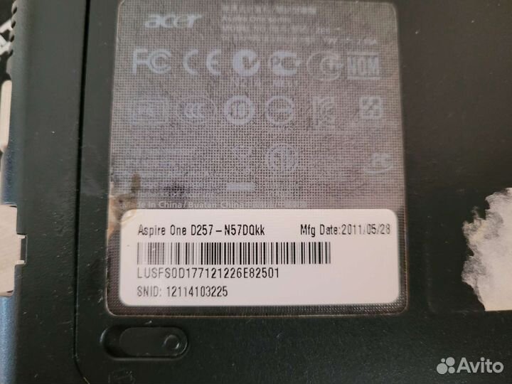 Нетбук acer aspire one