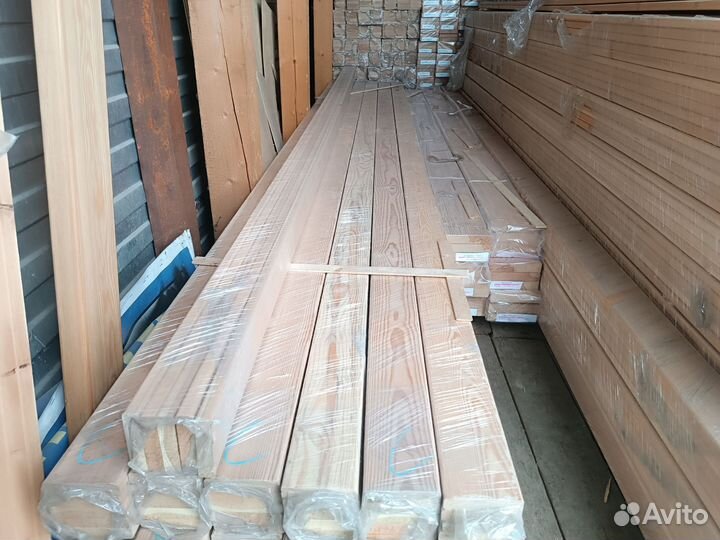 Планкен прямой лиственница 20х90х3м