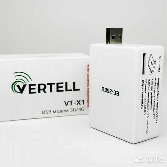 4G USB LTE Модем Vertell VT-X1 + Прошивка Smart