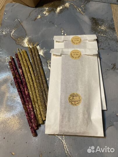 Магические восковые свечи с травами «Я- Богиня»