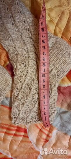 Носки шерстяные ажурные