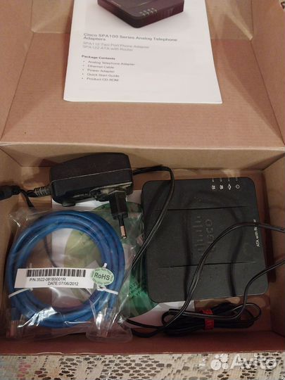 Адаптер для VoIP телефонии Cisco SPA 122 black