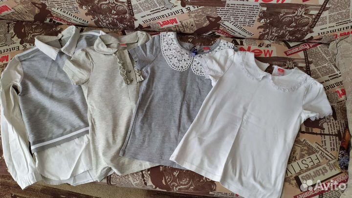 Блузка для девочки в школу 134