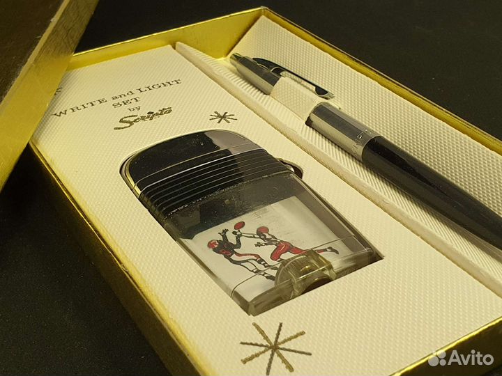 Зажигалка Scripto Vu - Набор с ручкой