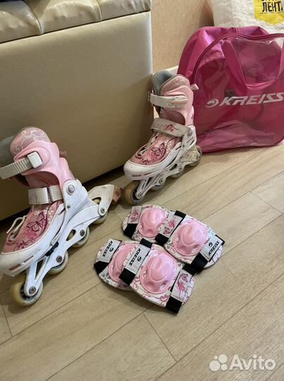 Детские ролики и защита 30-33р