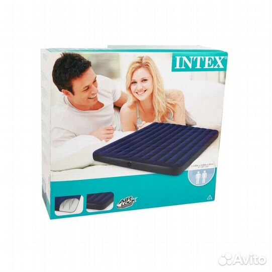 Матрас 183*203*25 двухспальный (64755) Intex