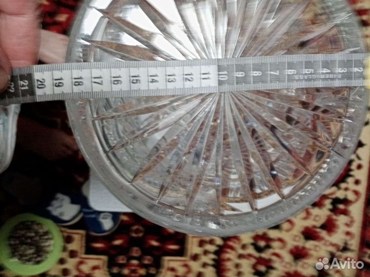 Ваза хрустальная напольная