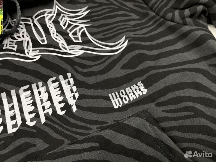 Худи Zebra (черный + серый)