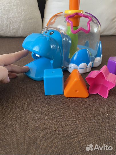 Игрушка бегемот-сортер