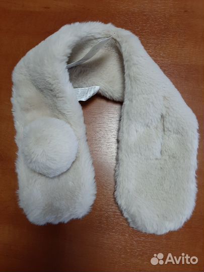 Новый Меховой комплект zara: шапка+шарф