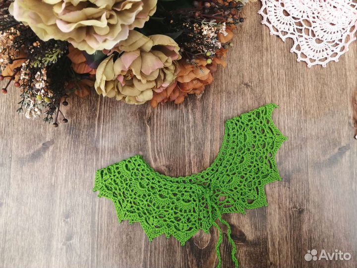 Воротничок вязаный крючком