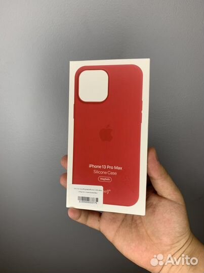 Silicone case iPhone 13 Pro Max MagSafe Red