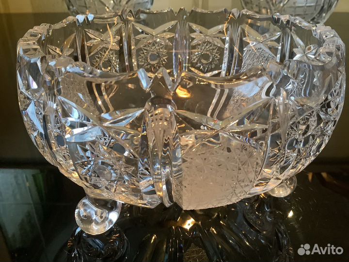 Вазы хрустальные Богемия СССР