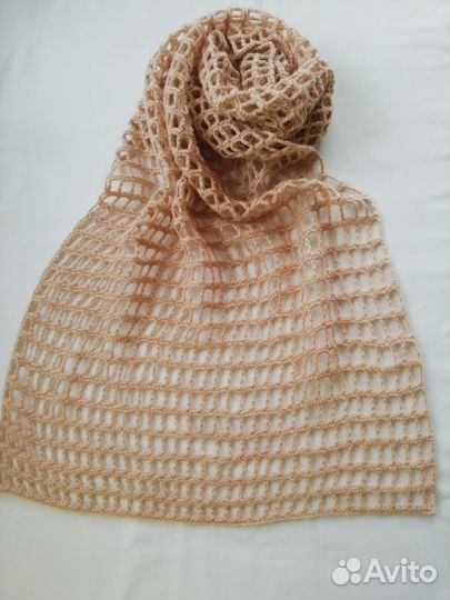 Палантин, Шарф, сеточка ручной работы