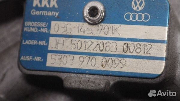 03C145701K турбина фольксваген 1.4TSI BMY
