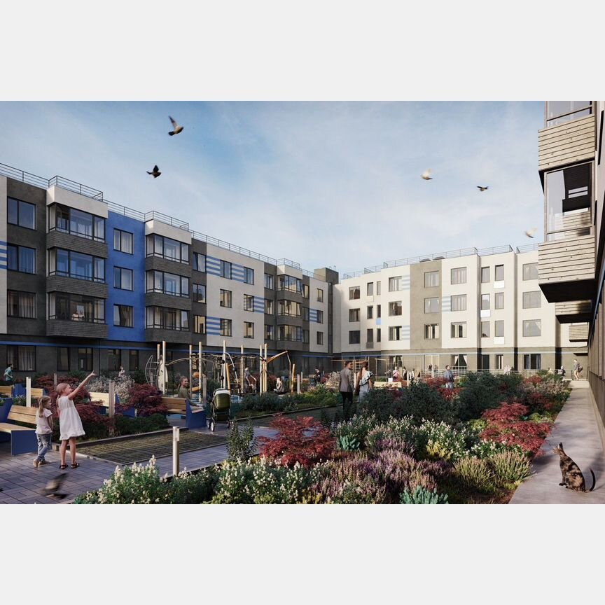 2-к. квартира, 62,8 м², 2/4 эт.