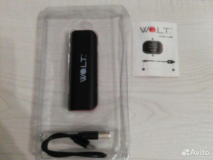 Внешний аккумулятор wolt GC-U01 2600m/Ah,черный