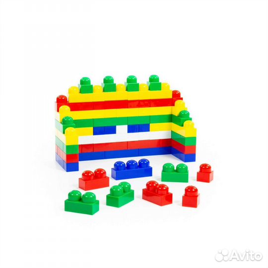 Конструктор пластмассовый Юниор 69 элементов