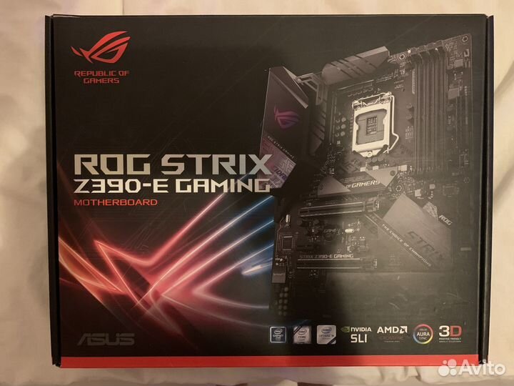 Материнская плата asus rog strix z390-e gaming