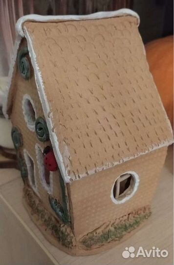 Подсвечник Домик керамика