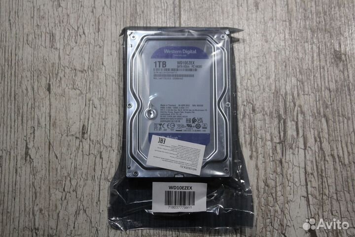 Новый HDD 1Tb WD Blue