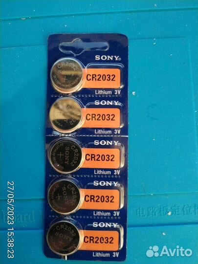 Литиевые батареи Sony 3V CR2032