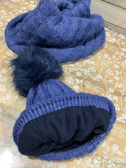 Шапка и снуд женская зима