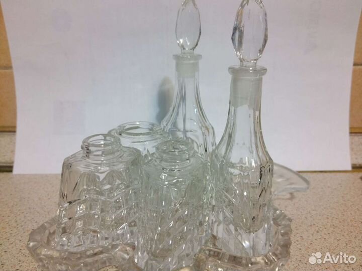 Набор для специй хрустальный